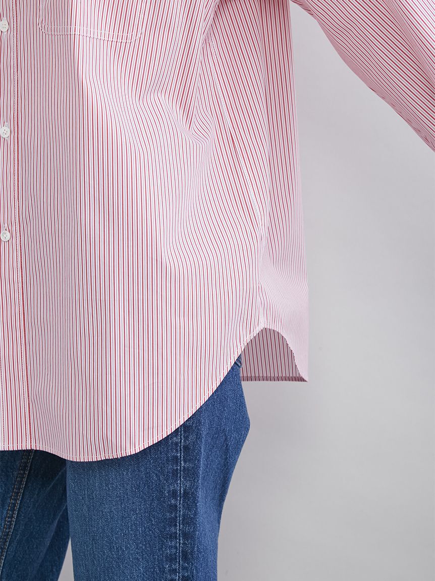 Mila Owen「スカーフ付きストライプワークシャツ」|シャツ・ブラウス|