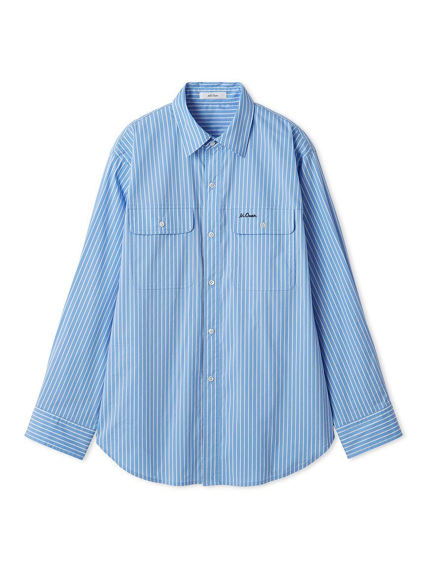 Mila Owen「スカーフ付きストライプワークシャツ」|シャツ・ブラウス|