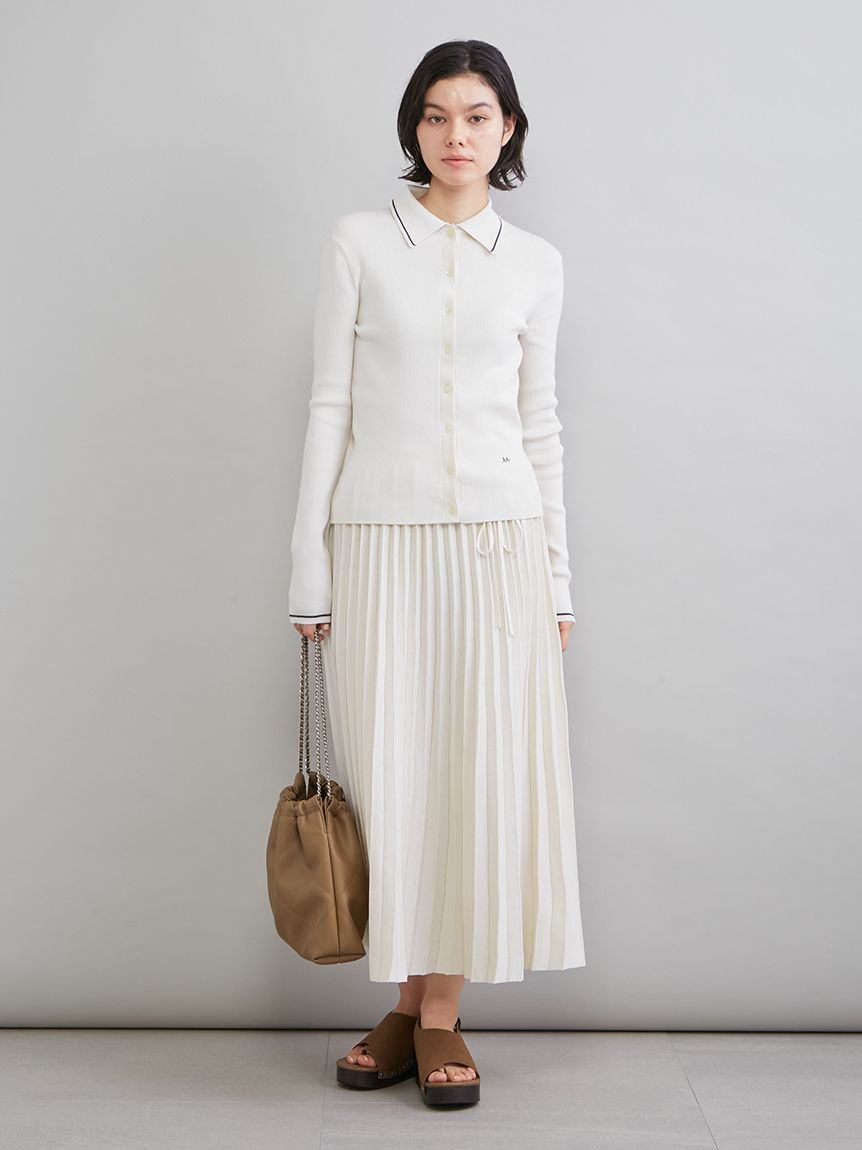 Mila Owen「ニットプリーツスカート」|スカート|