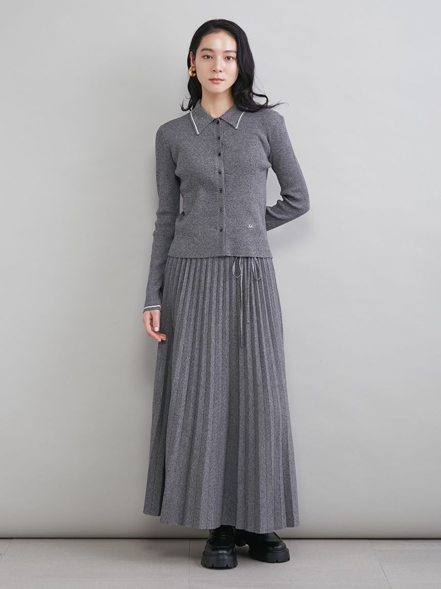 Mila Owen「ニットプリーツスカート」|スカート|