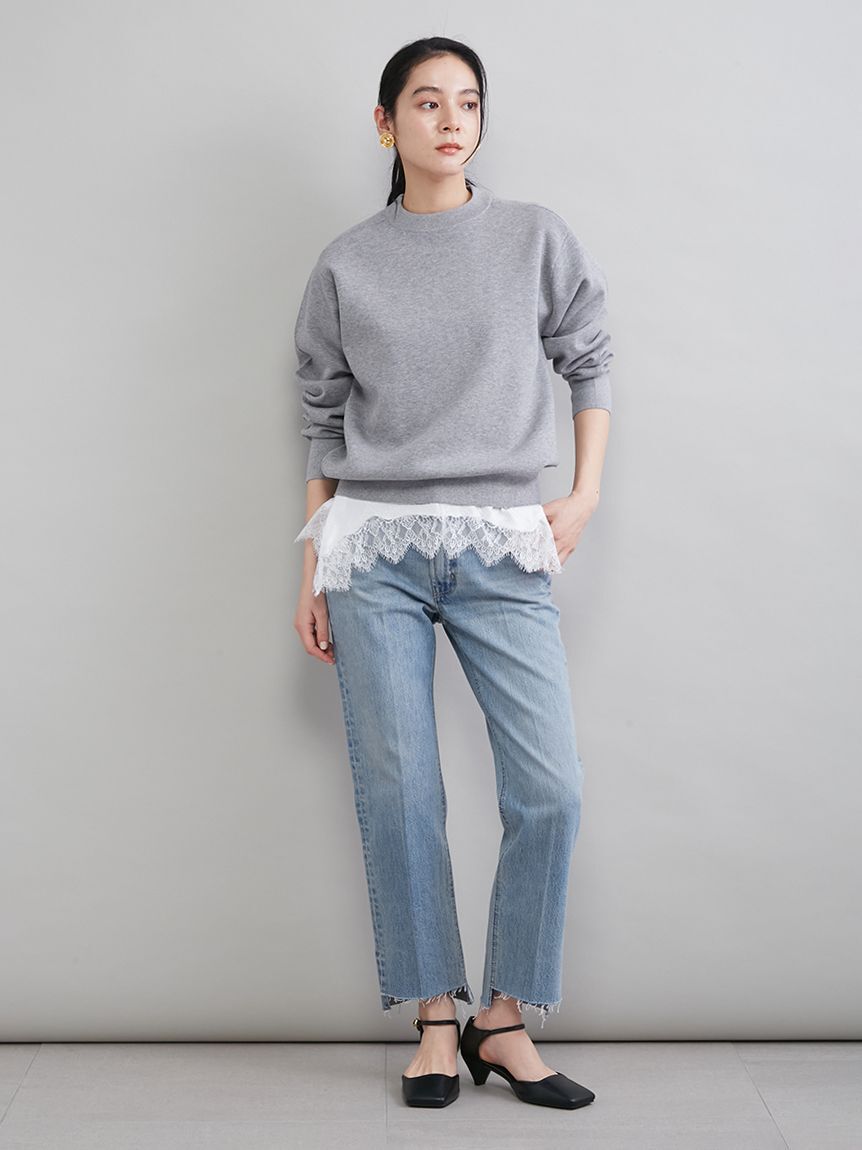 Mila Owen「レースヘムレイヤードニット」|ニット・セーター|