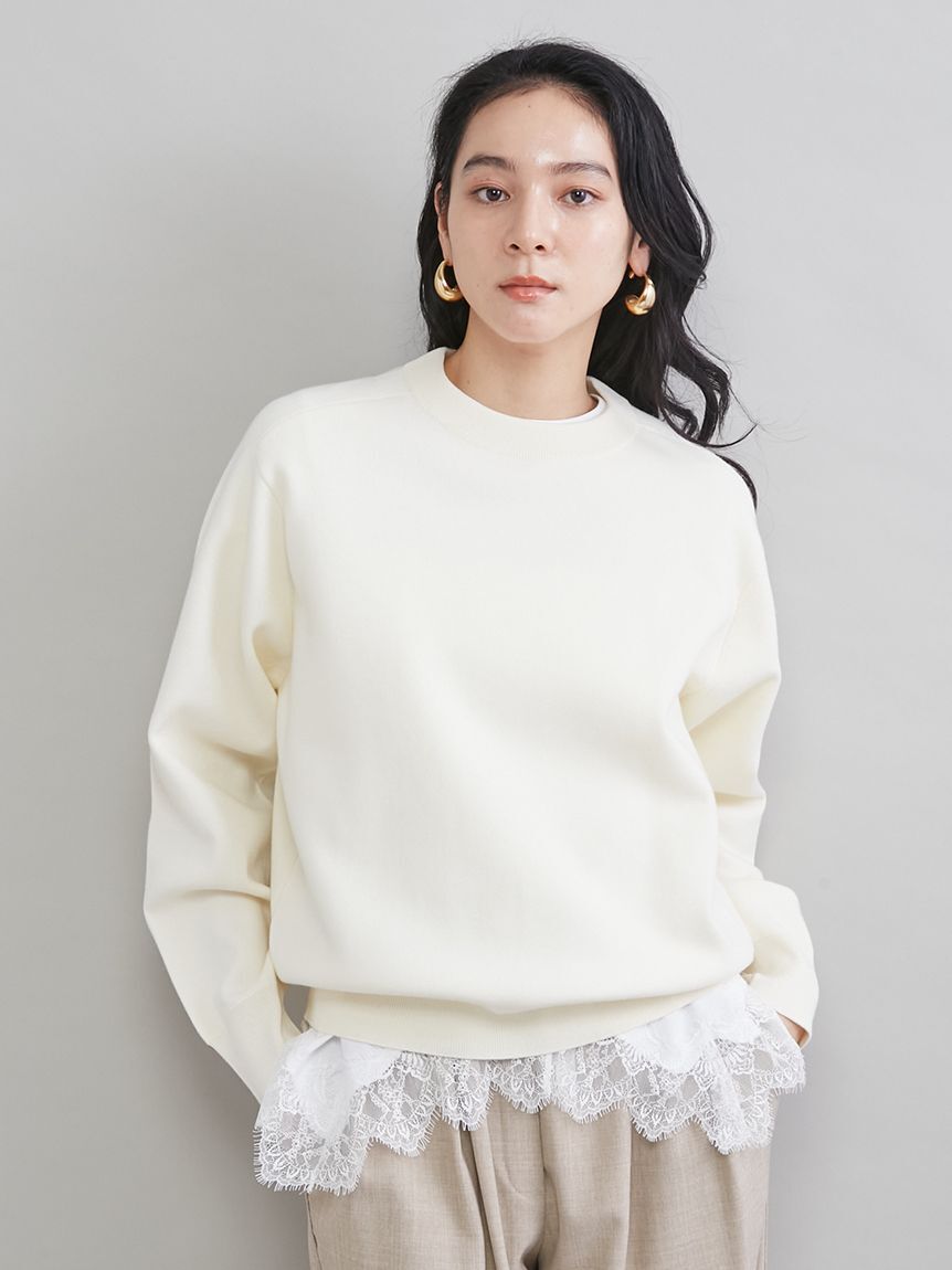 Mila Owen「レースヘムレイヤードニット」|ニット・セーター|