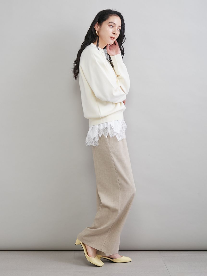 Mila Owen「レースヘムレイヤードニット」|ニット・セーター|