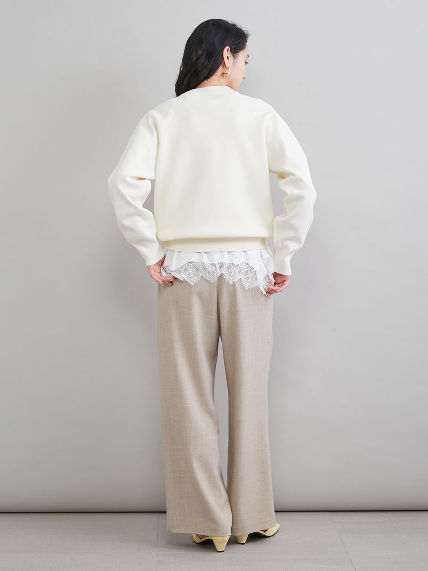 Mila Owen「レースヘムレイヤードニット」|ニット・セーター|