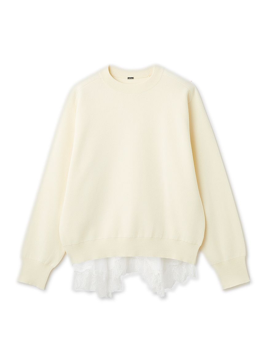 Mila Owen「レースヘムレイヤードニット」|ニット・セーター|