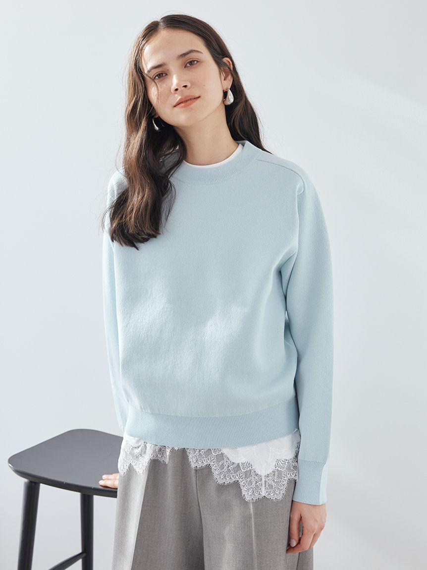 Mila Owen「レースヘムレイヤードニット」|ニット・セーター|LBLU
