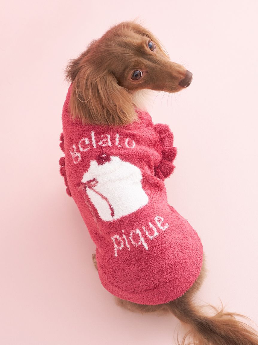  GELATO PIQUE CAT&DOG「【CAT&DOG】オータムケーキジャガードプルオーバー」|その他|RED