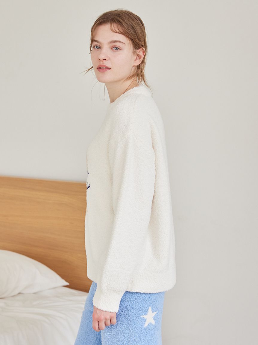 gelato pique「スカーフDOG ジャガードプルオーバー」|ルームウェア|