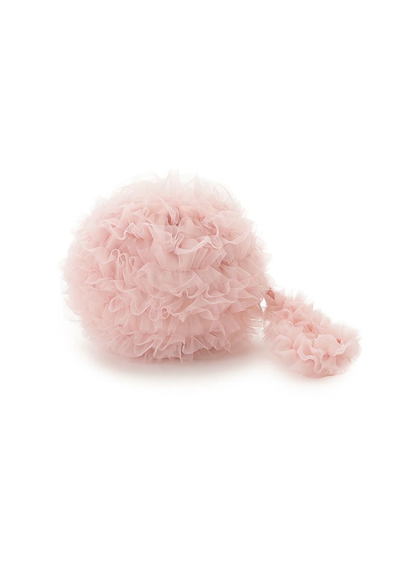 gelato pique「ボリュームフリルチュールポーチ」|ポーチ|PNK