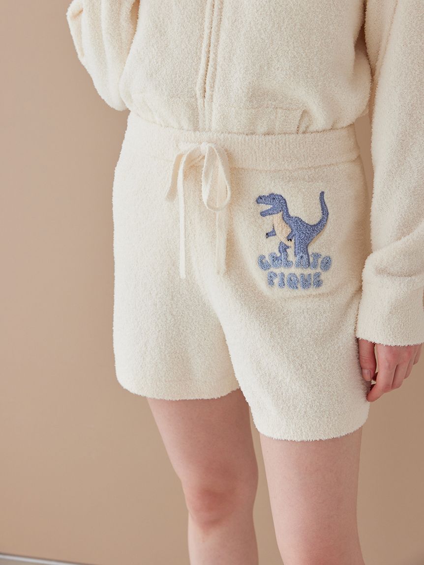 gelato pique「エアリーモコダイナソーさがら刺繍ショートパンツ」|ルームウェア|