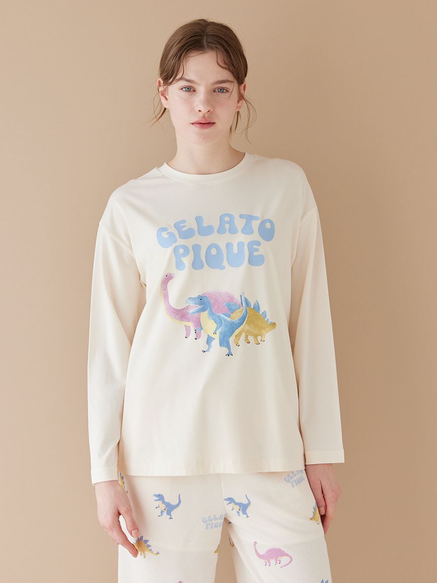gelato pique「ダイナソーワンポイントロンT」|ルームウェア|
