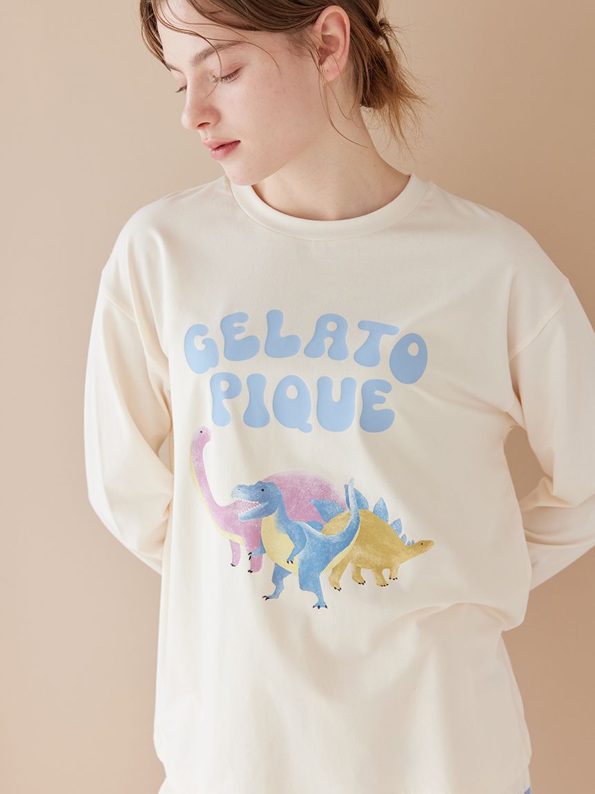 gelato pique「ダイナソーワンポイントロンT」|ルームウェア|