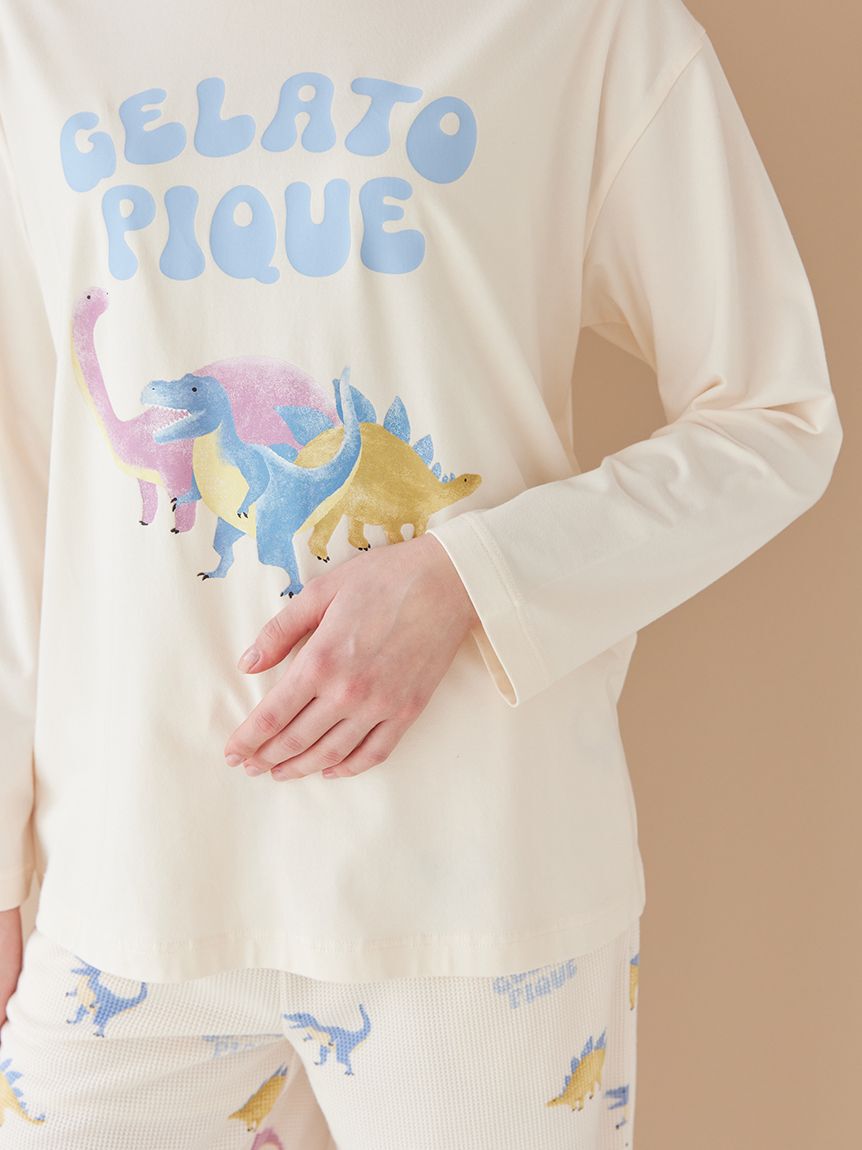 gelato pique「ダイナソーワンポイントロンT」|ルームウェア|