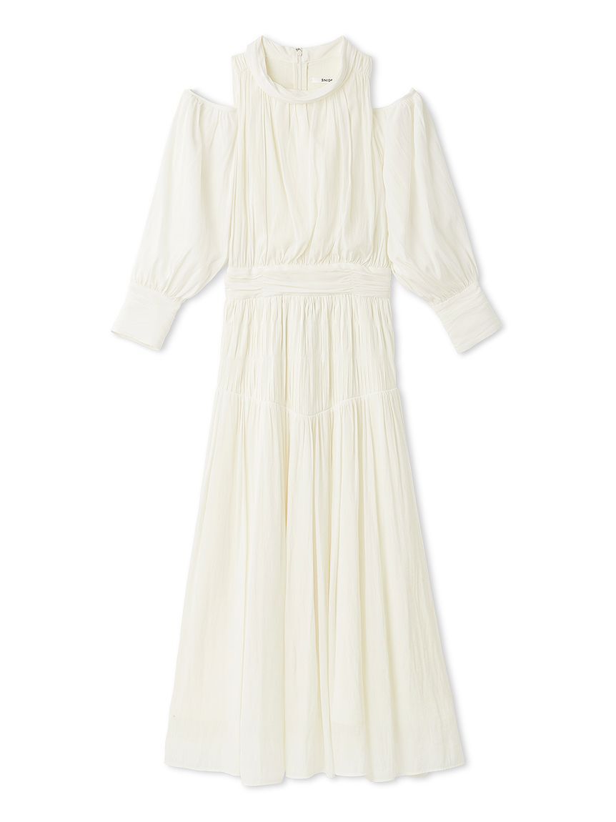 SNIDEL「コールドショルダーロングワンピース」|ワンピース|OWHT