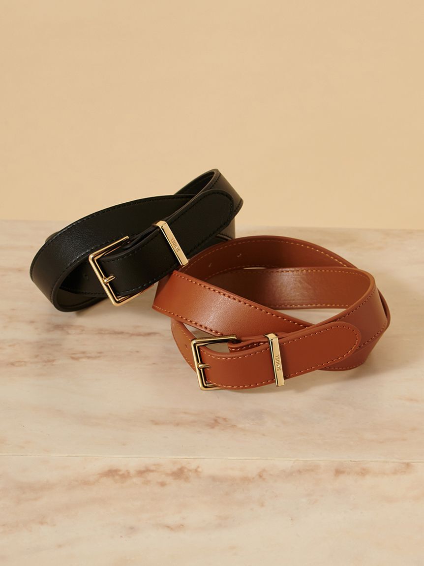 SNIDEL「ベーシックレザーベルト」|ベルト|