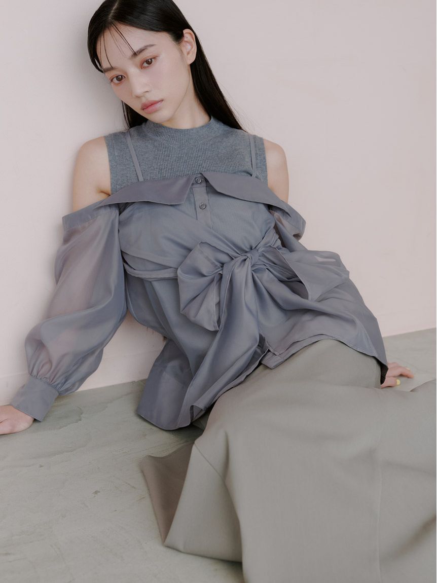 SNIDEL「Sustainableドレープマーメイドスカート」|スカート|