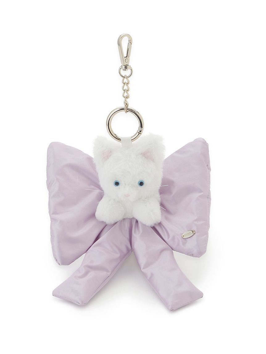 SNIDEL「リボンシュシュキャットチャーム」|キーケース|IVR