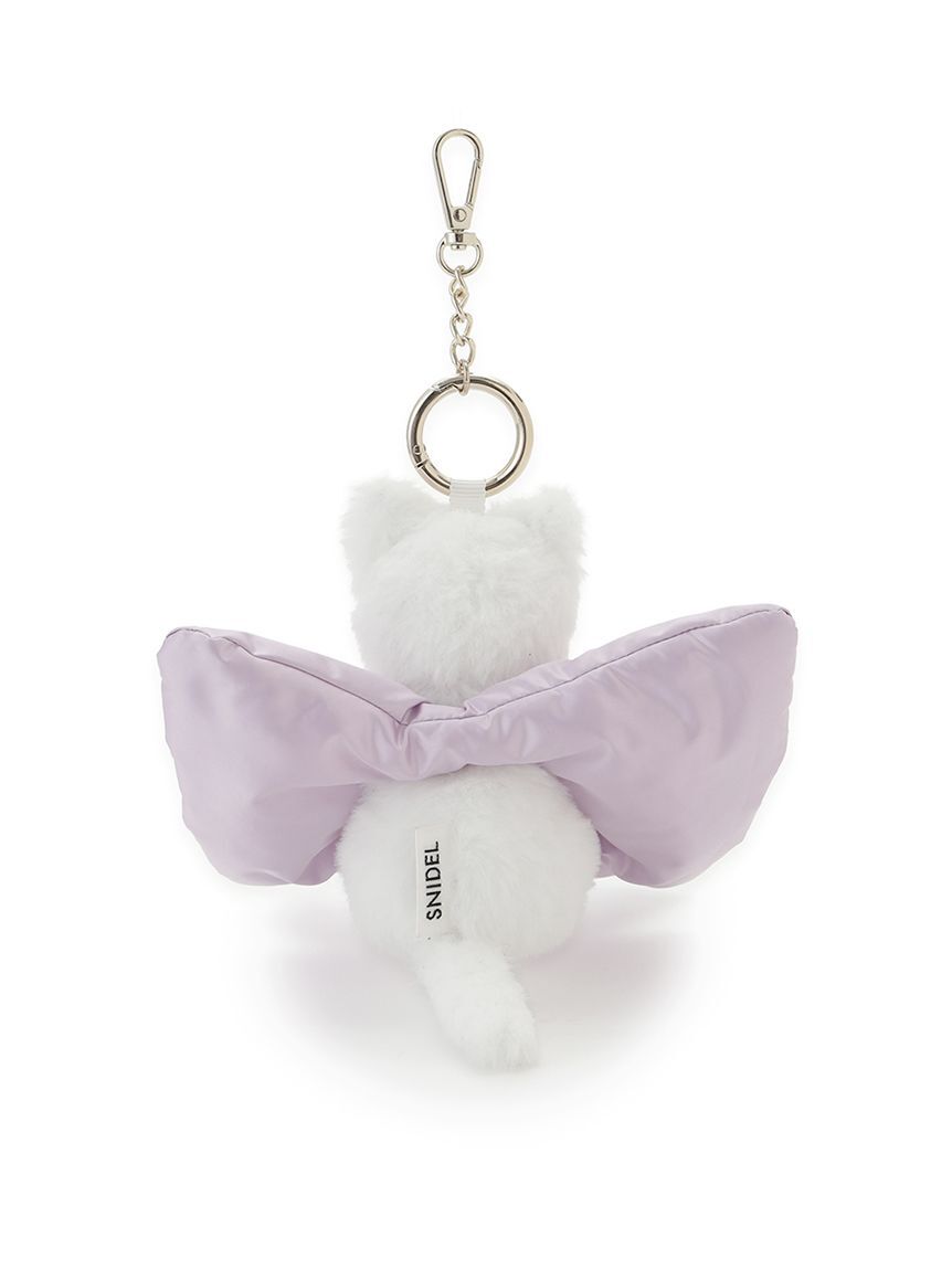 SNIDEL「リボンシュシュキャットチャーム」|キーケース|