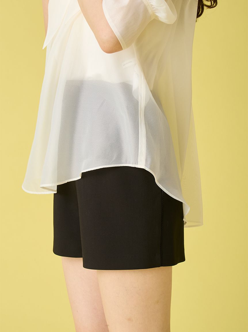 LILY BROWN「オーガンザボウタイブラウス」|シャツ・ブラウス|