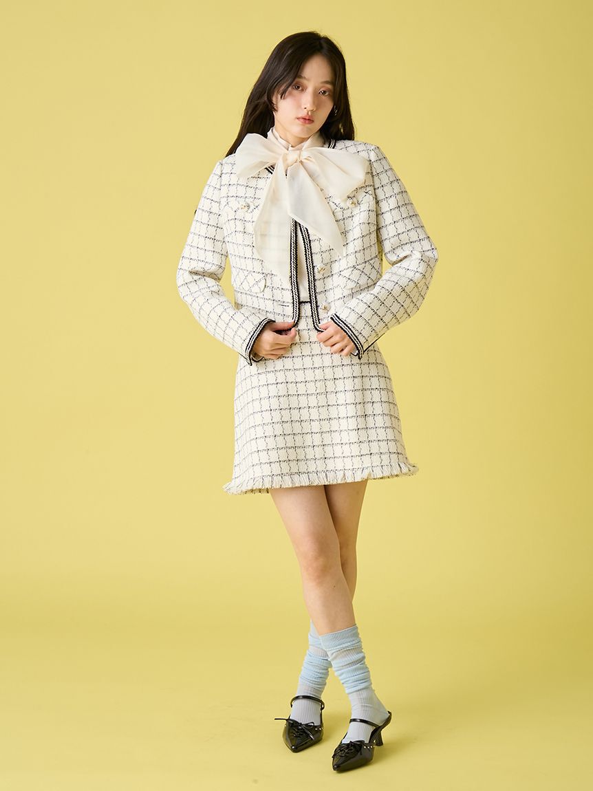 LILY BROWN「オーガンザボウタイブラウス」|シャツ・ブラウス|