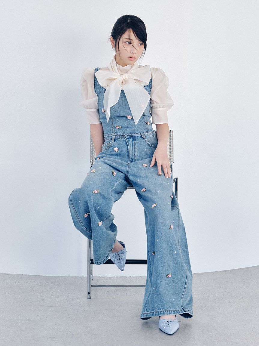 LILY BROWN「オーガンザボウタイブラウス」|シャツ・ブラウス|