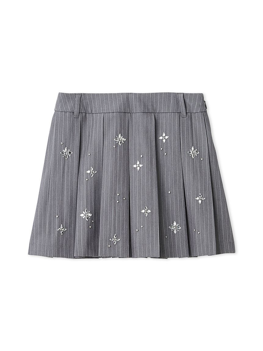 LILY BROWN「[L.B CANDY STOCK]フラワービジュープリーツスカショーパン」|スカート|