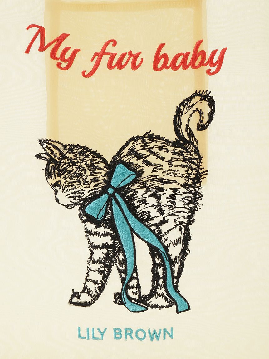 LILY BROWN「CAT刺繍シアートート」|トートバッグ|