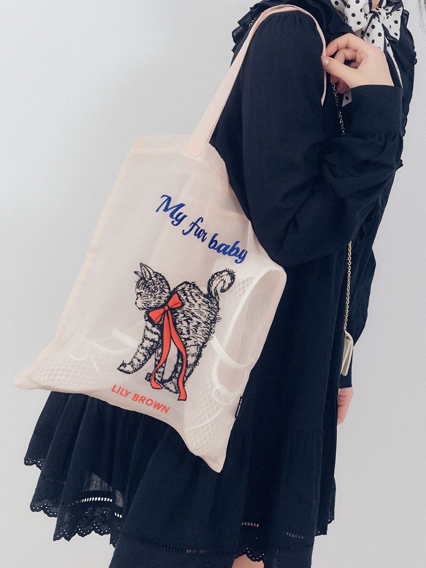 LILY BROWN「CAT刺繍シアートート」|トートバッグ|PNK