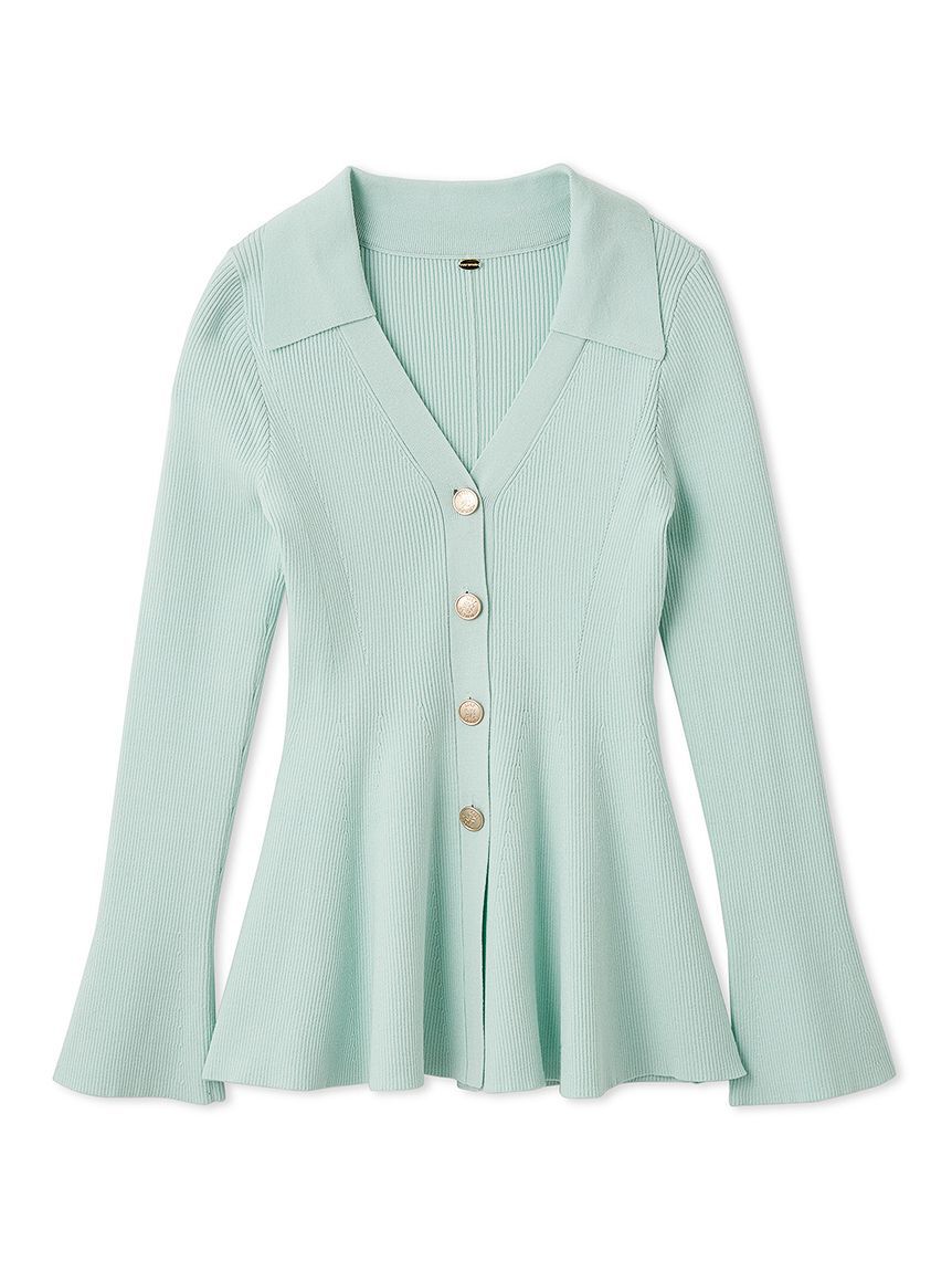 LILY BROWN「シャツディテールペプラムカーデ」|カーディガン|MNT