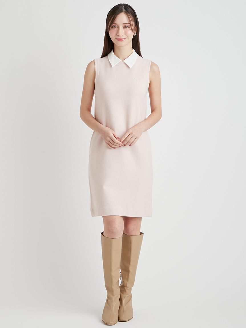 CELFORD「【セットアイテム】襟付きニットワンピースセット」|ワンピース|