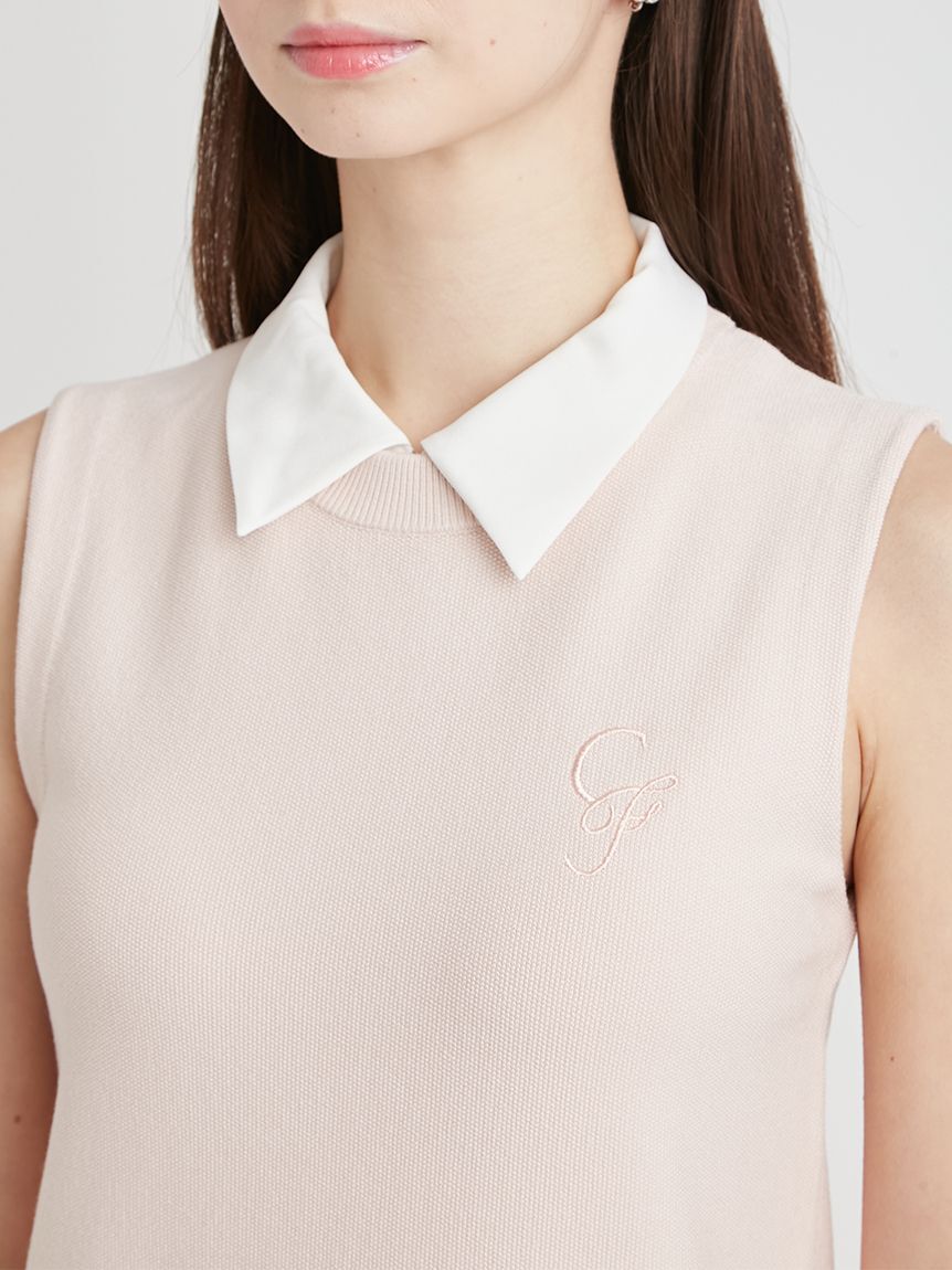 CELFORD「【セットアイテム】襟付きニットワンピースセット」|ワンピース|