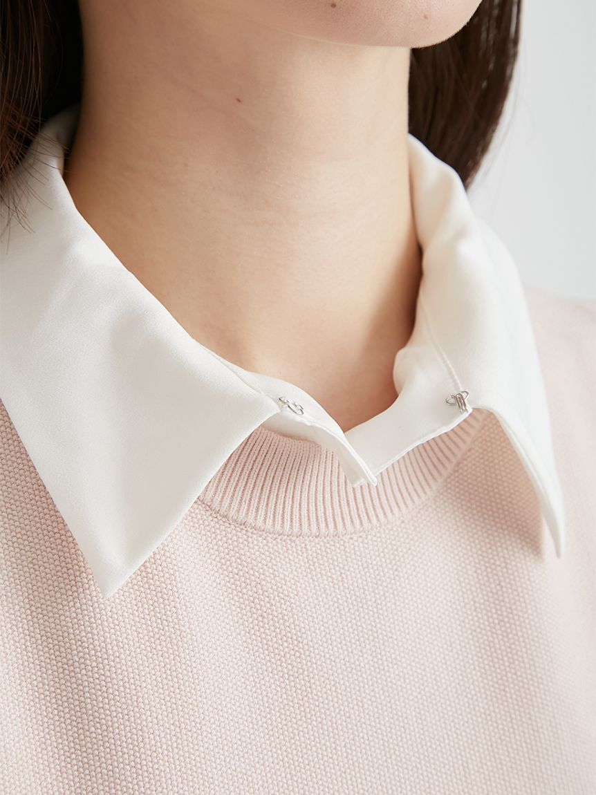 CELFORD「【セットアイテム】襟付きニットワンピースセット」|ワンピース|