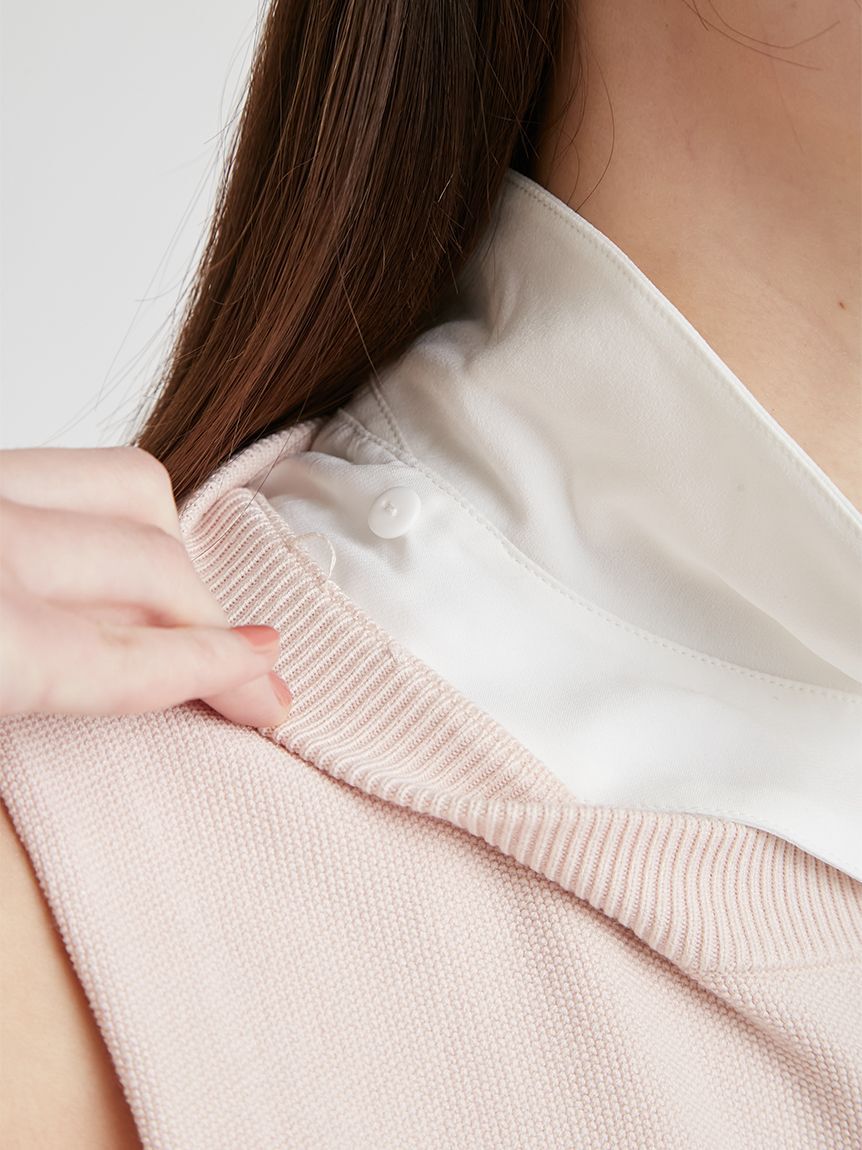 CELFORD「【セットアイテム】襟付きニットワンピースセット」|ワンピース|