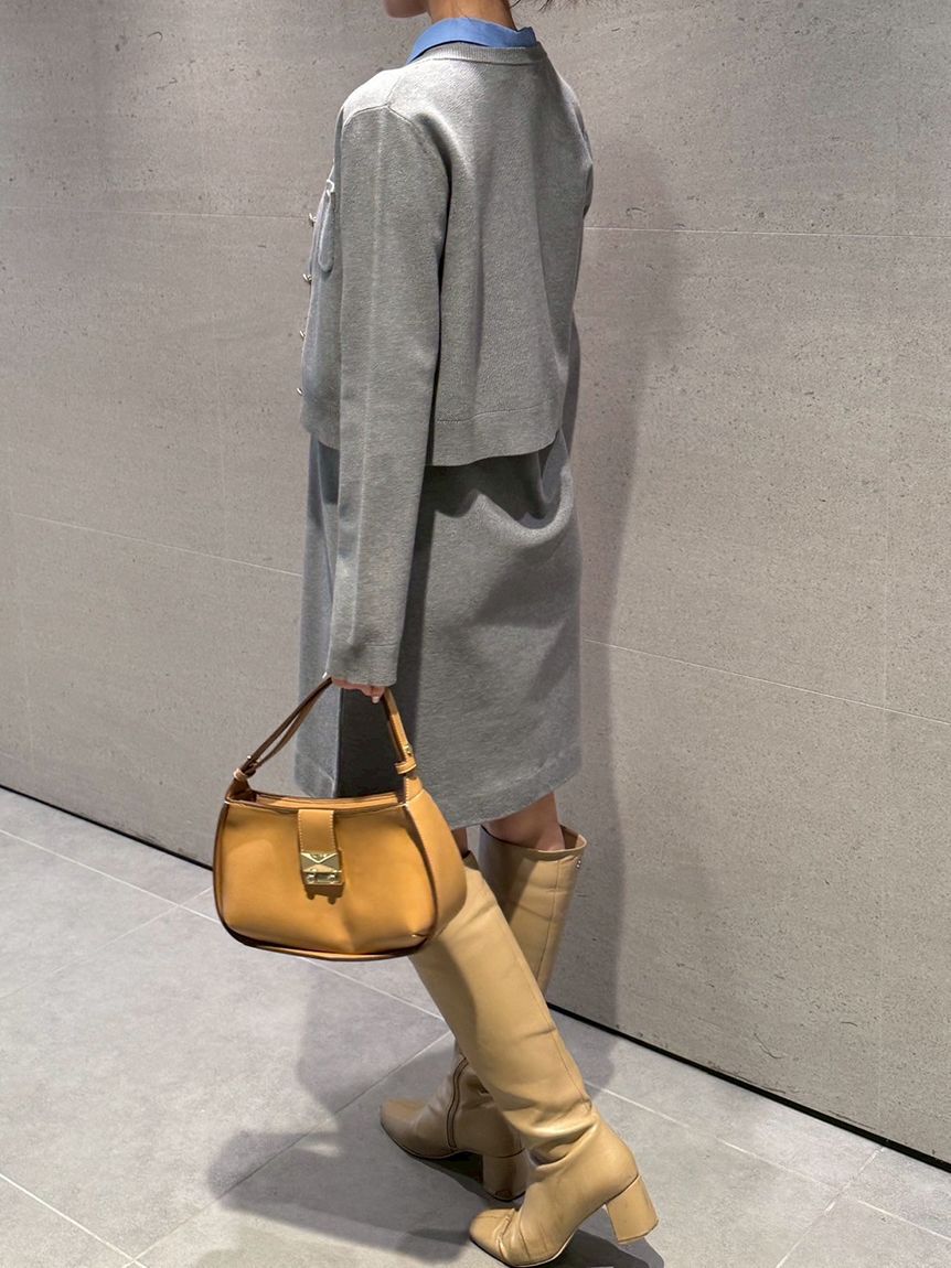 CELFORD「【セットアイテム】襟付きニットワンピースセット」|ワンピース|