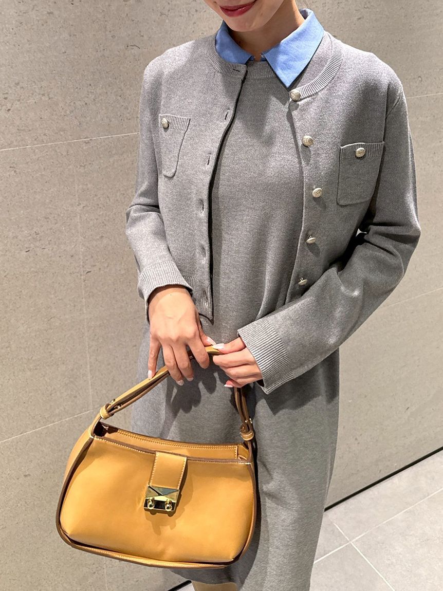 CELFORD「【セットアイテム】襟付きニットワンピースセット」|ワンピース|