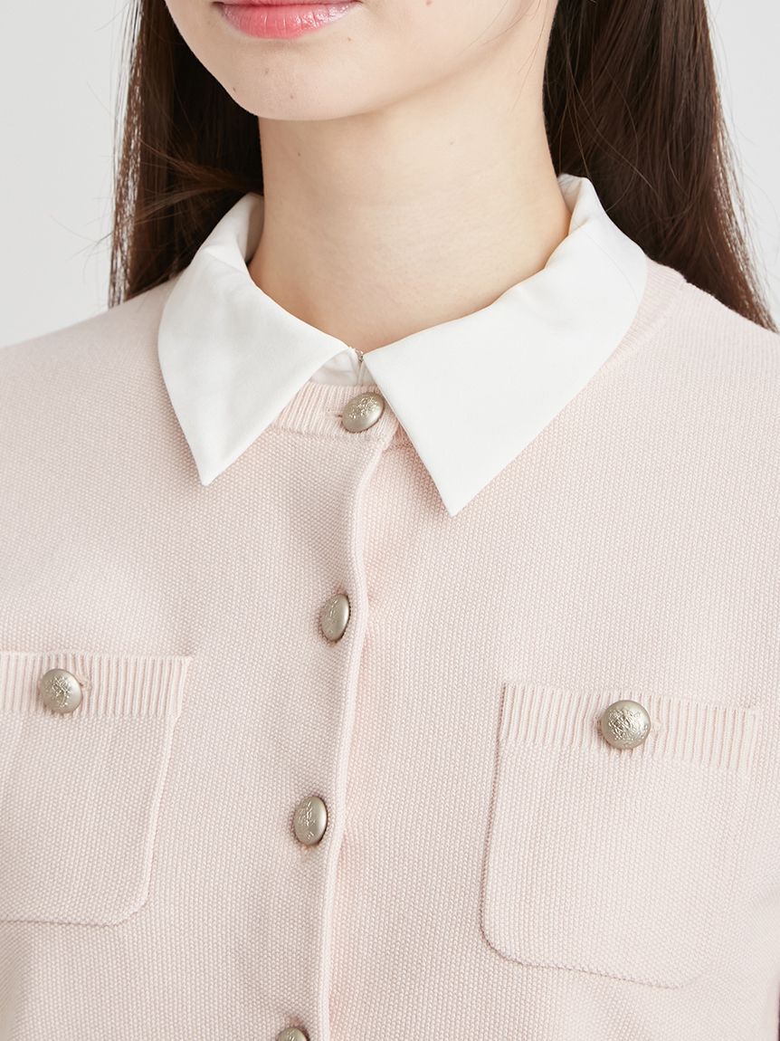 CELFORD「【セットアイテム】襟付きニットワンピースセット」|ワンピース|