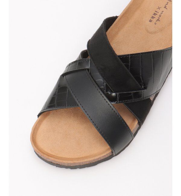 ikka「切り替えクロスクロコベルトサンダル」|その他|