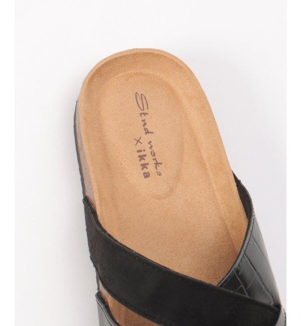 ikka「切り替えクロスクロコベルトサンダル」|その他|