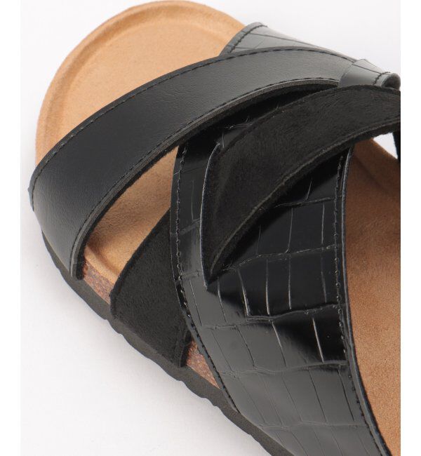 ikka「切り替えクロスクロコベルトサンダル」|その他|