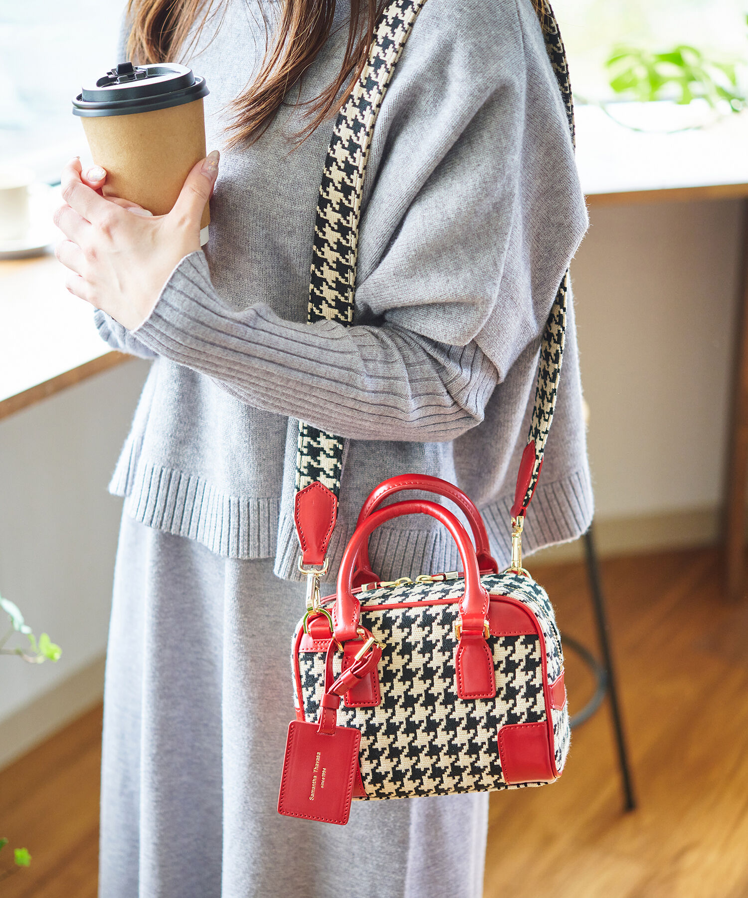 Samantha Thavasa「サマンサ ピエドプル ボストンバッグ 小サイズ」|ハンドバッグ|