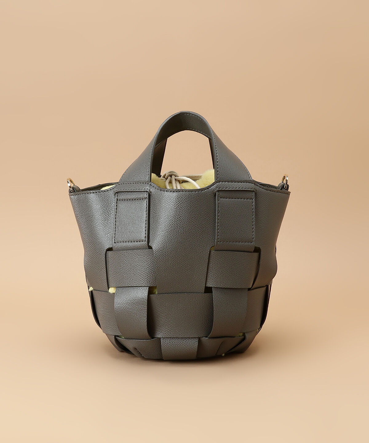 Samantha Thavasa「ファー巾着付きメッシュバッグ」|ハンドバッグ|