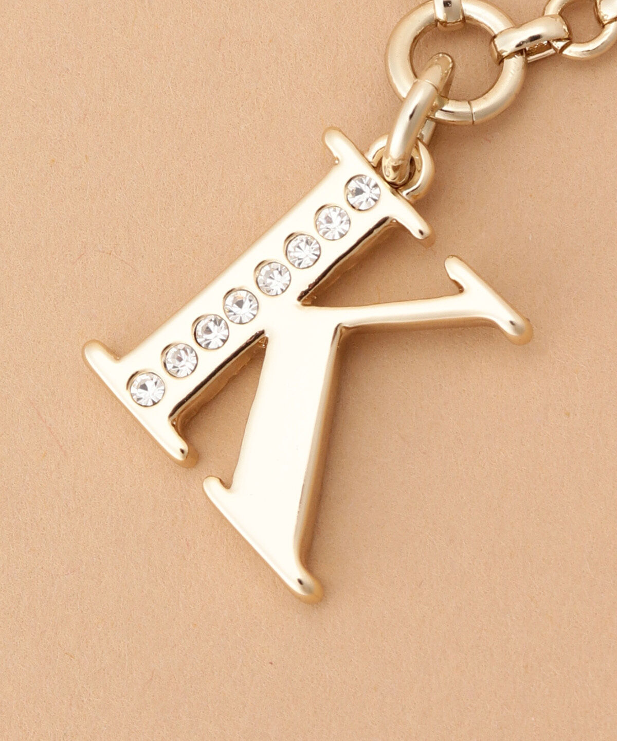 Samantha Thavasa「ビジューシンプルイニシャルバッグチャーム(K)」|チャーム・キーホルダー|