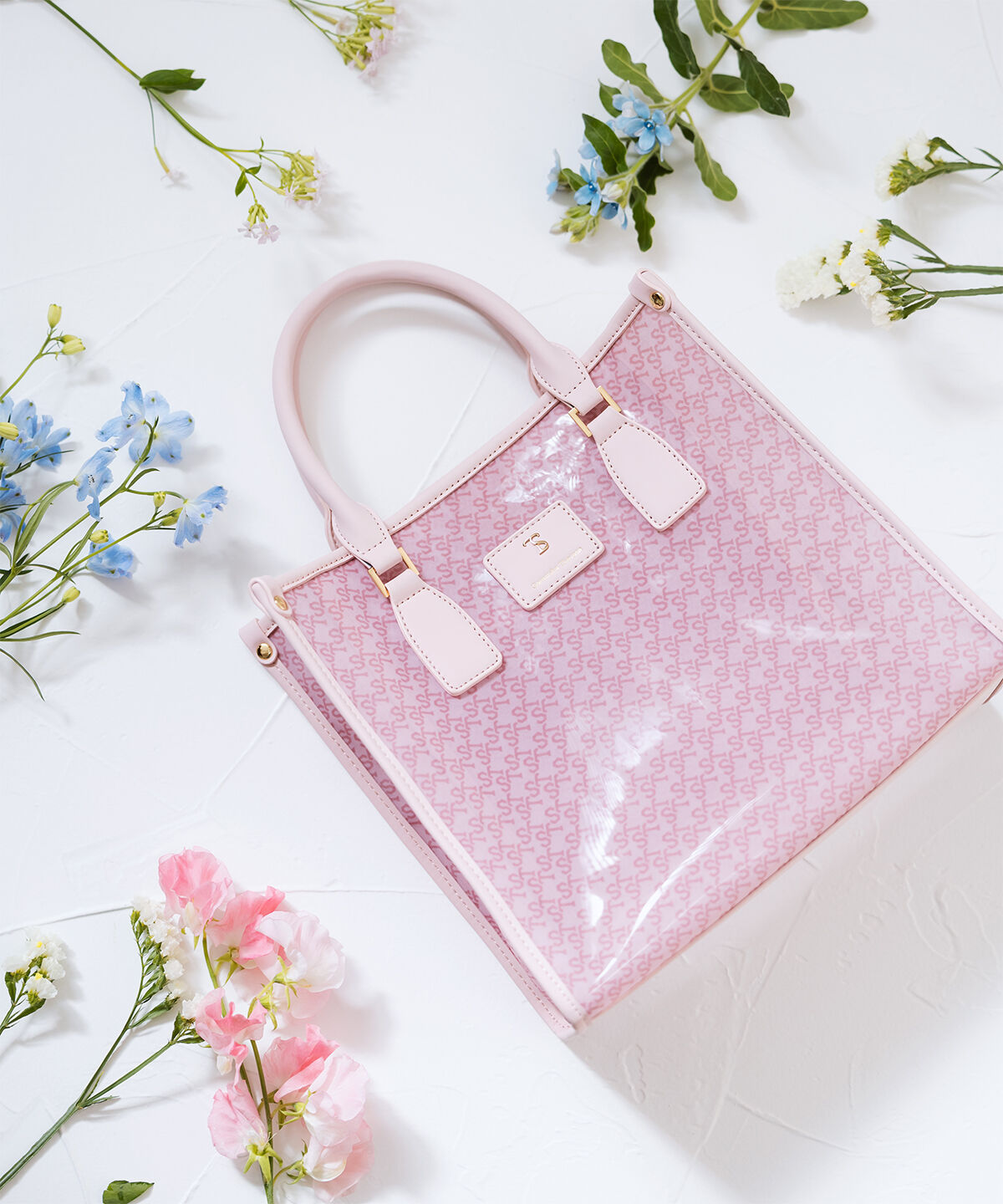 Samantha Thavasa「ジャガードプリント チュールトートバッグ 小サイズ」|トートバッグ|