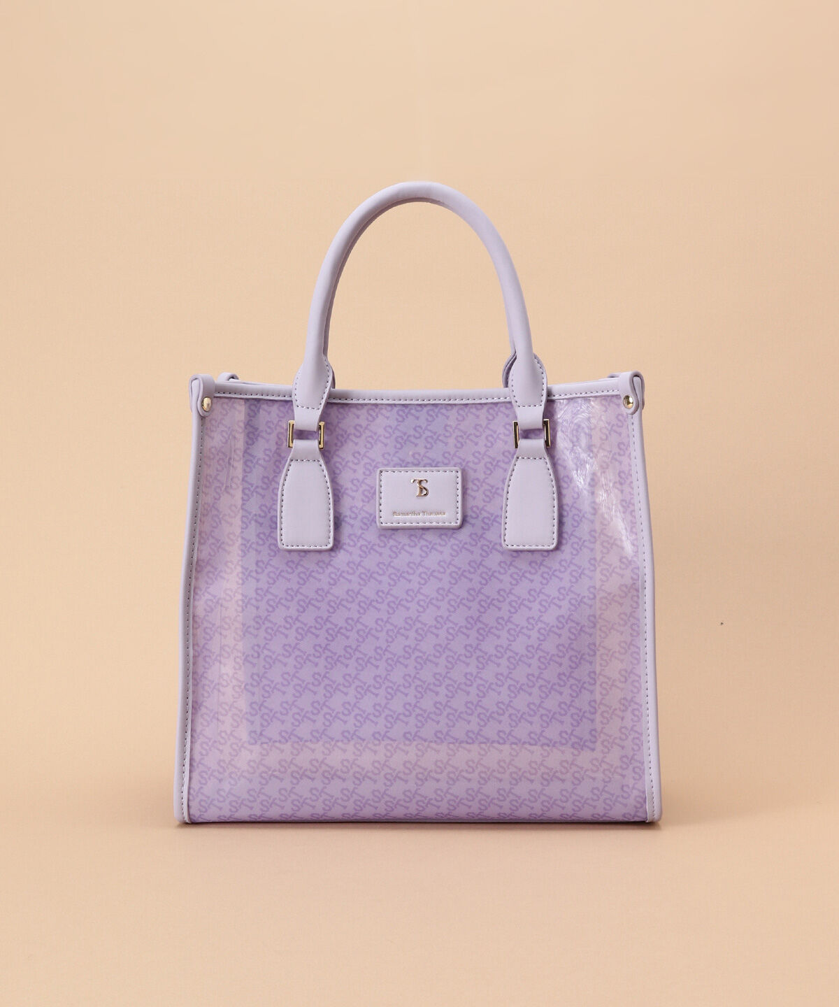 Samantha Thavasa「ジャガードプリント チュールトートバッグ 小サイズ」|トートバッグ|ラベンダー