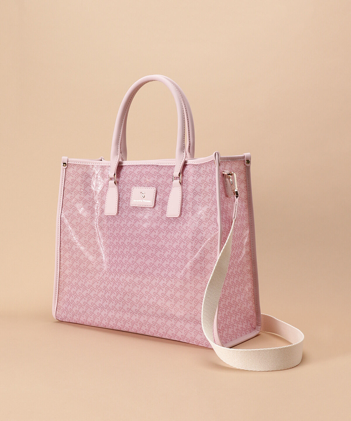 Samantha Thavasa「ジャガードプリント チュールトートバッグ 大サイズ」|トートバッグ|