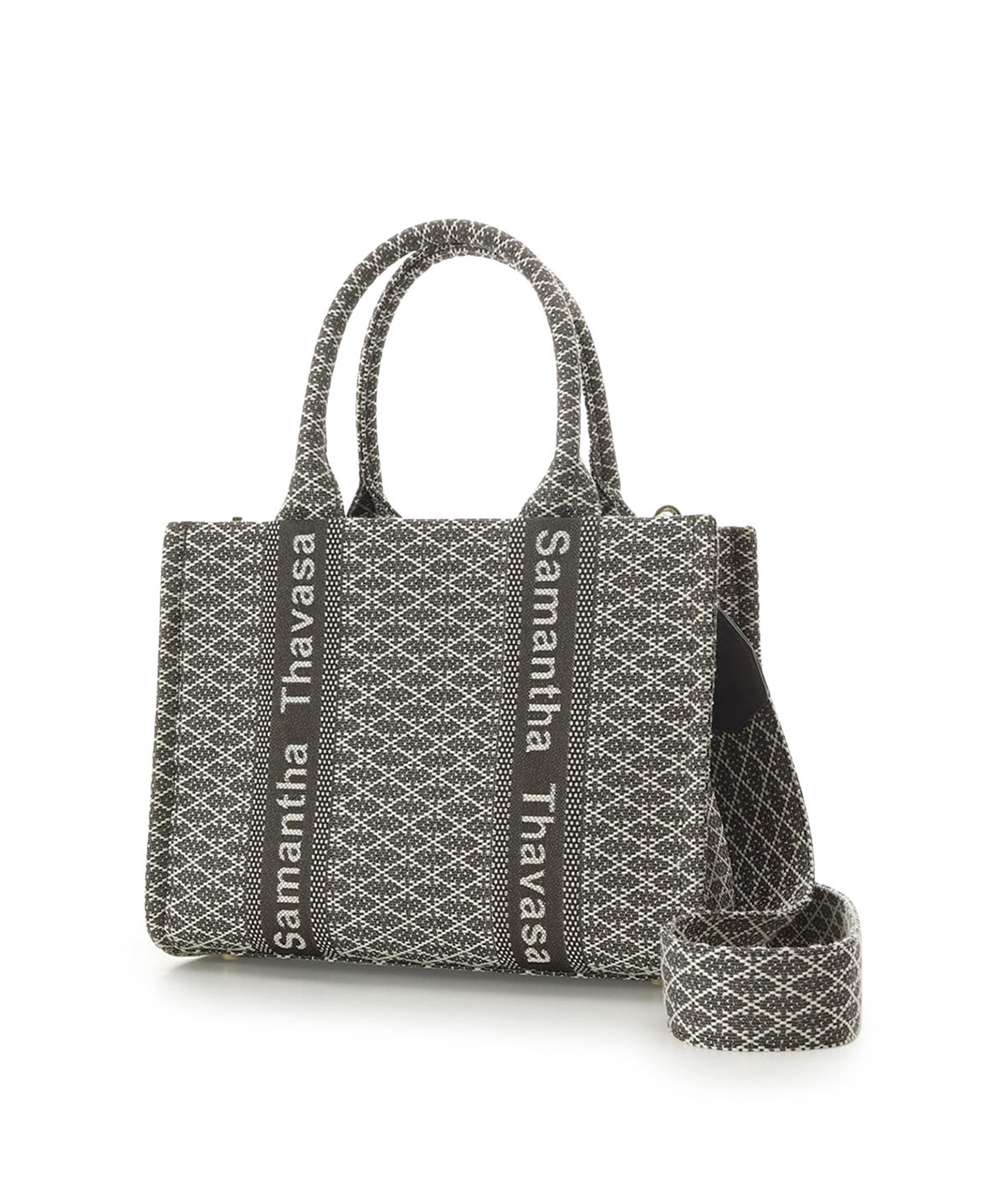 Samantha Thavasa「ステッチワークジャガード ハンドバッグ」|ハンドバッグ|