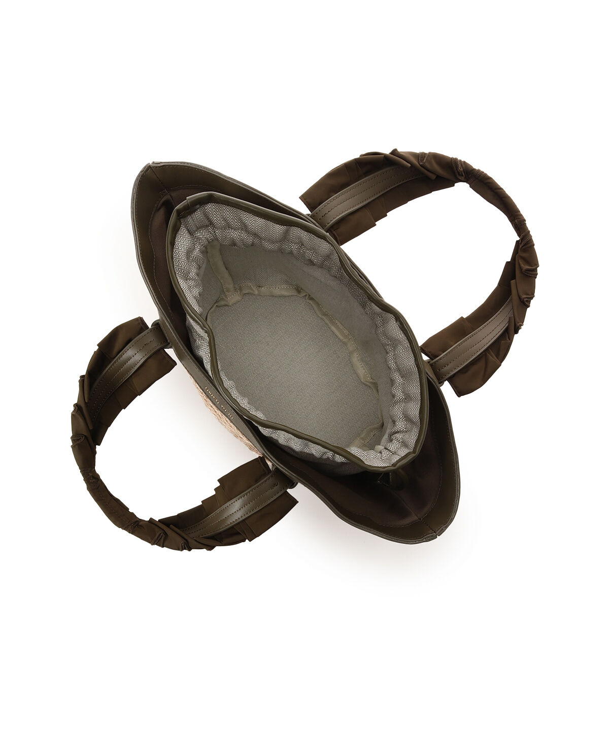 Samantha Thavasa「巾着付きフリルハンドルカゴバッグ」|ハンドバッグ|