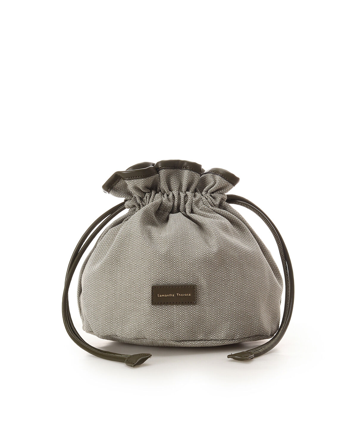 Samantha Thavasa「巾着付きフリルハンドルカゴバッグ」|ハンドバッグ|