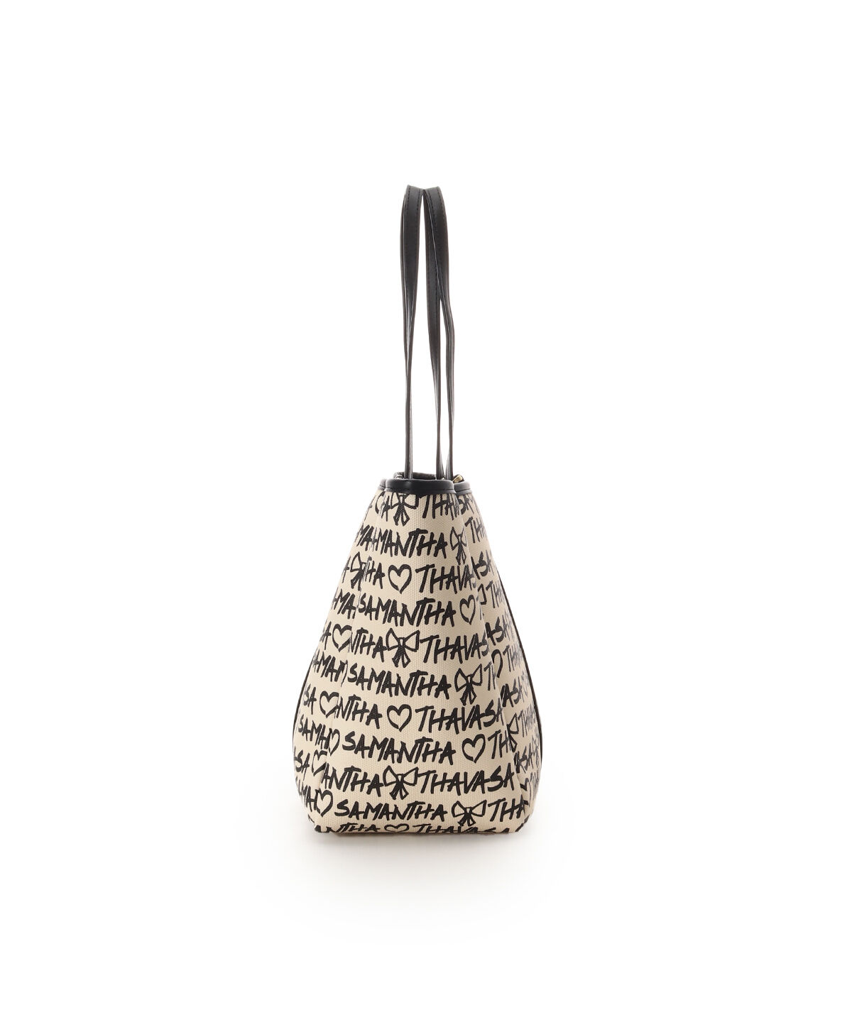 Samantha Thavasa「スクリッタ柄キャンバスデザイン合皮トートバッグ[Revival Collection]」|トートバッグ|