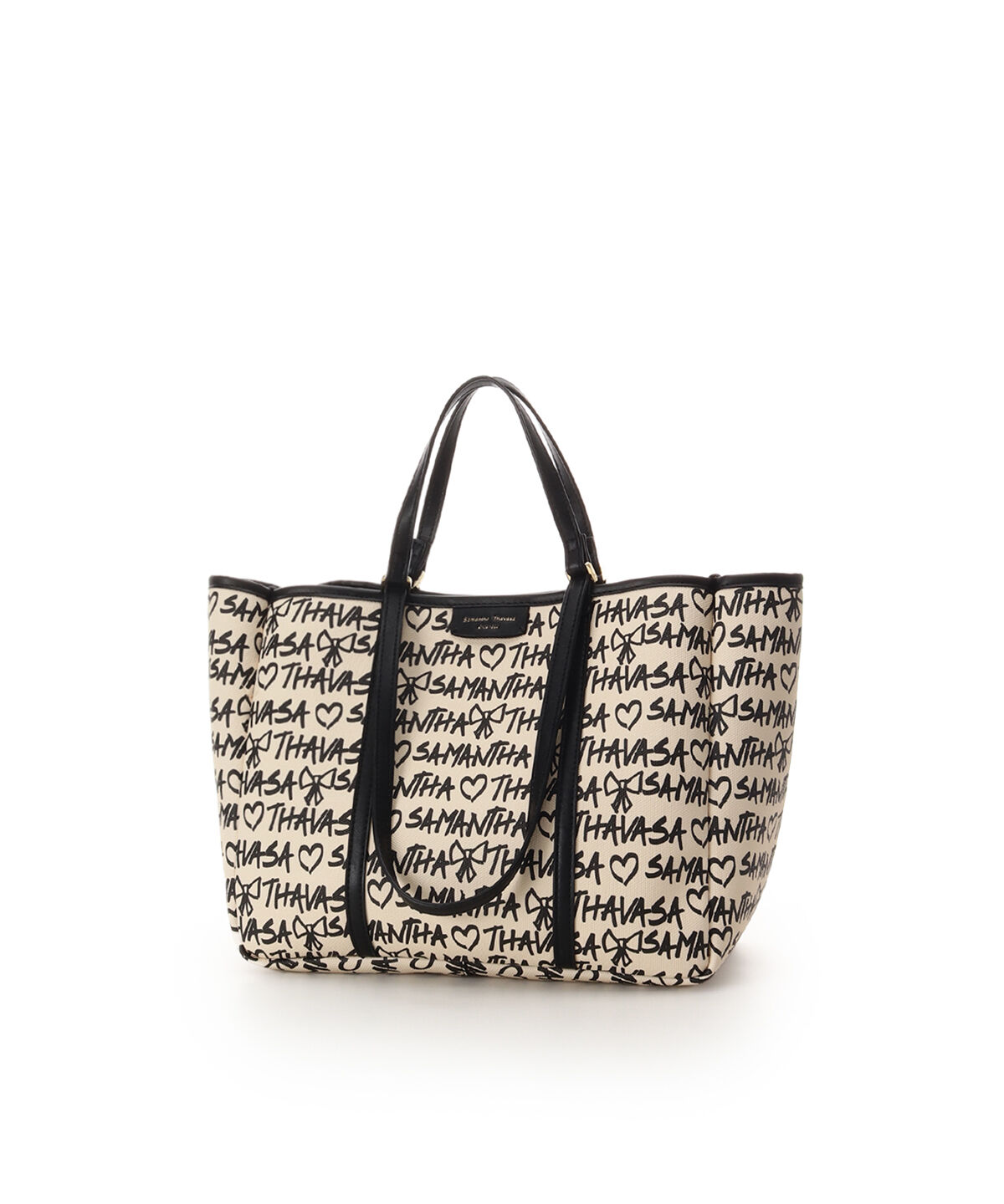 Samantha Thavasa「スクリッタ柄キャンバスデザイン合皮トートバッグ[Revival Collection]」|トートバッグ|